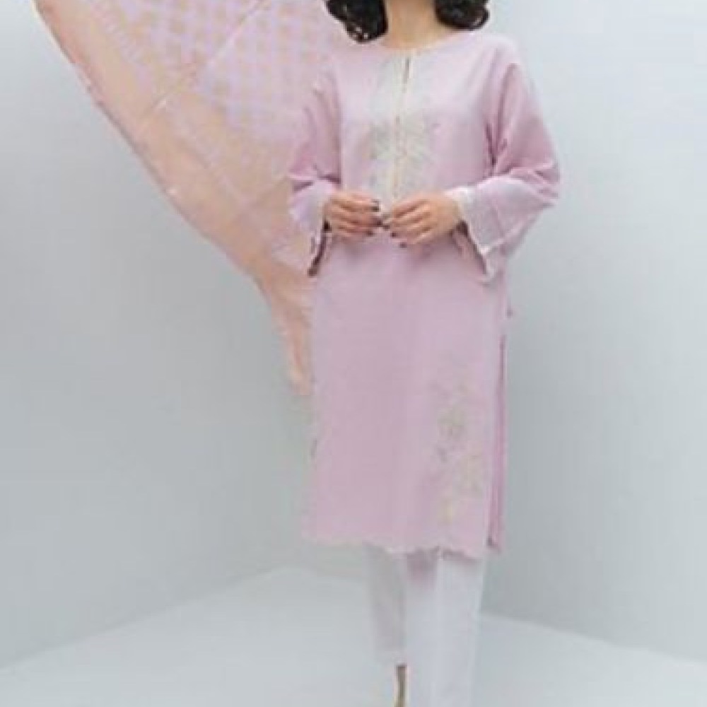Pink Pakistani dress 3 piece, summer collection